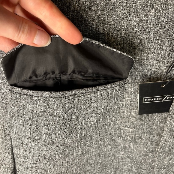 Proper Pair Textured Blazer Grey Size XS - Picture 4 of 8